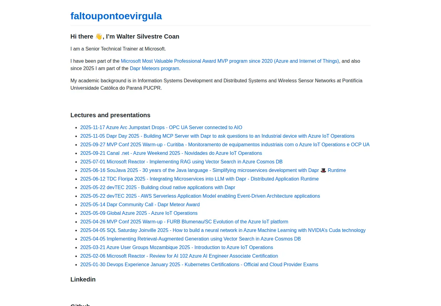 Screenshot of faltoupontoevirgula.com.br