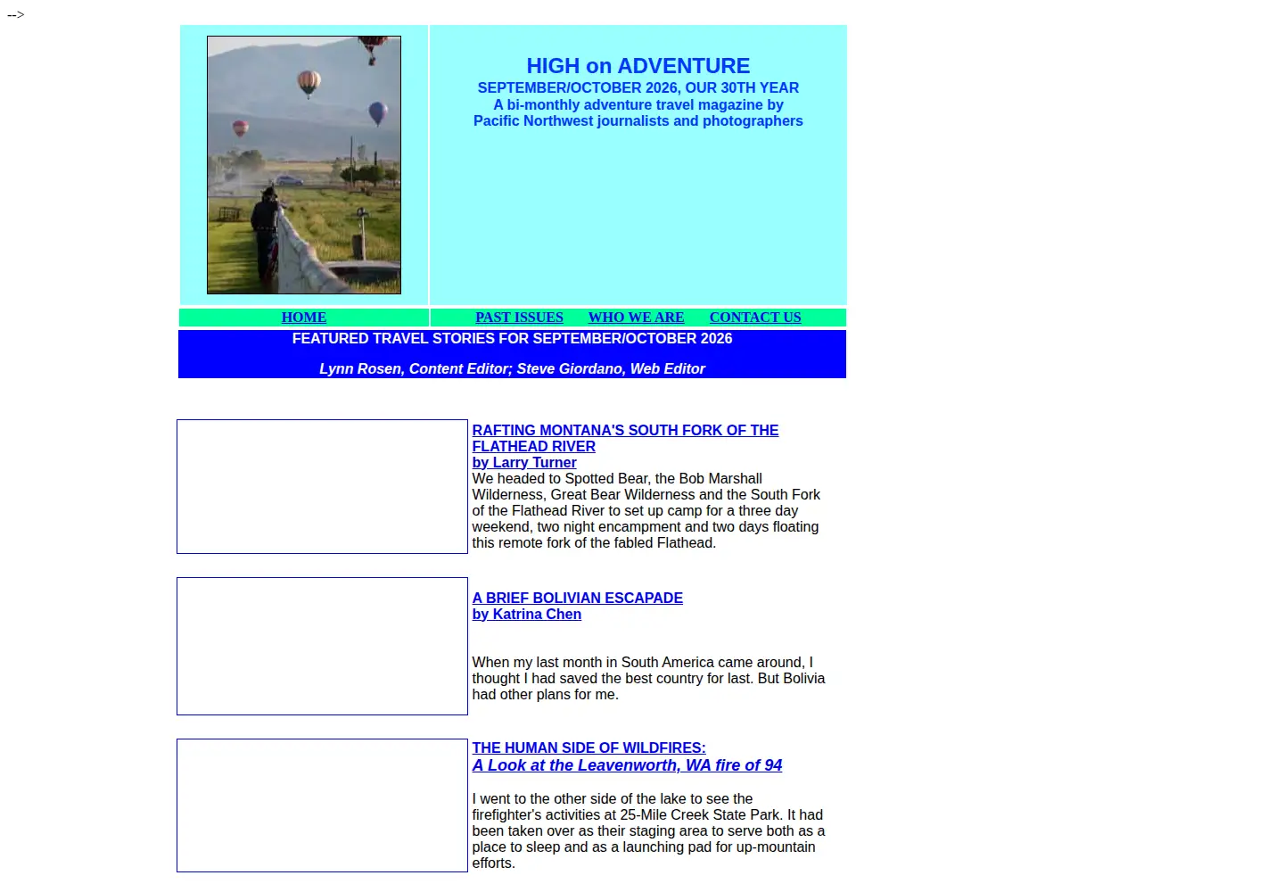 Screenshot of highonadventure.com