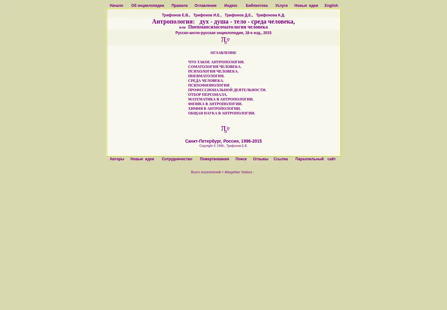 Screenshot of tryphonov.ru
