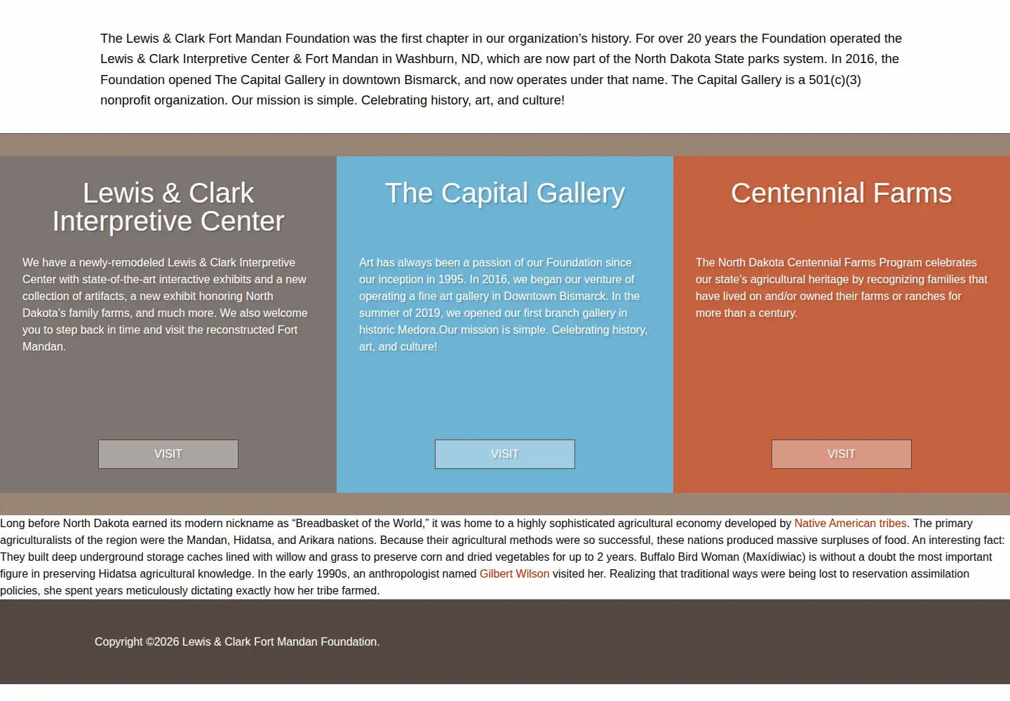 Captured homepage of fortmandan.com in the current scan