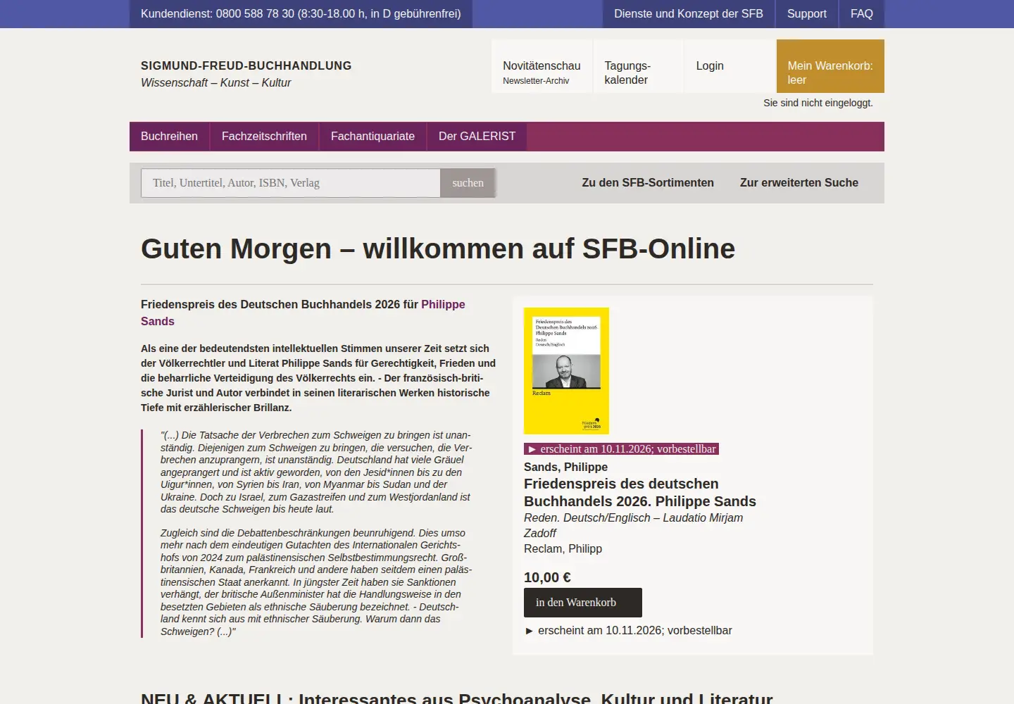 Screenshot of zentralbuchhandlung.de