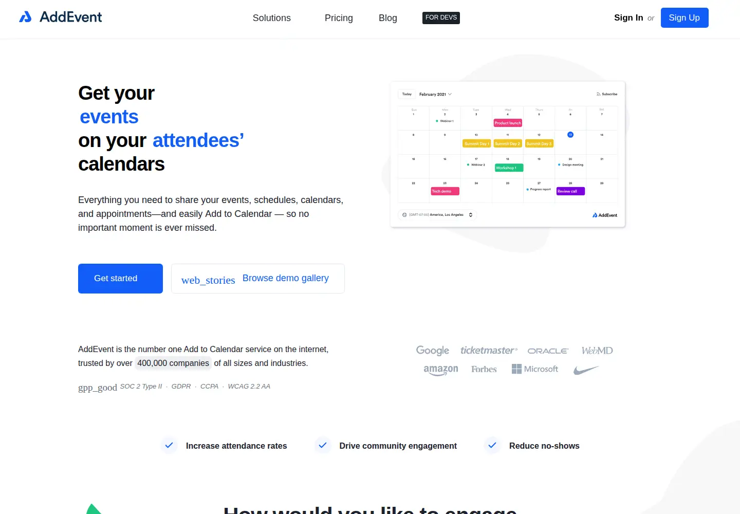 Screenshot of addevent.com