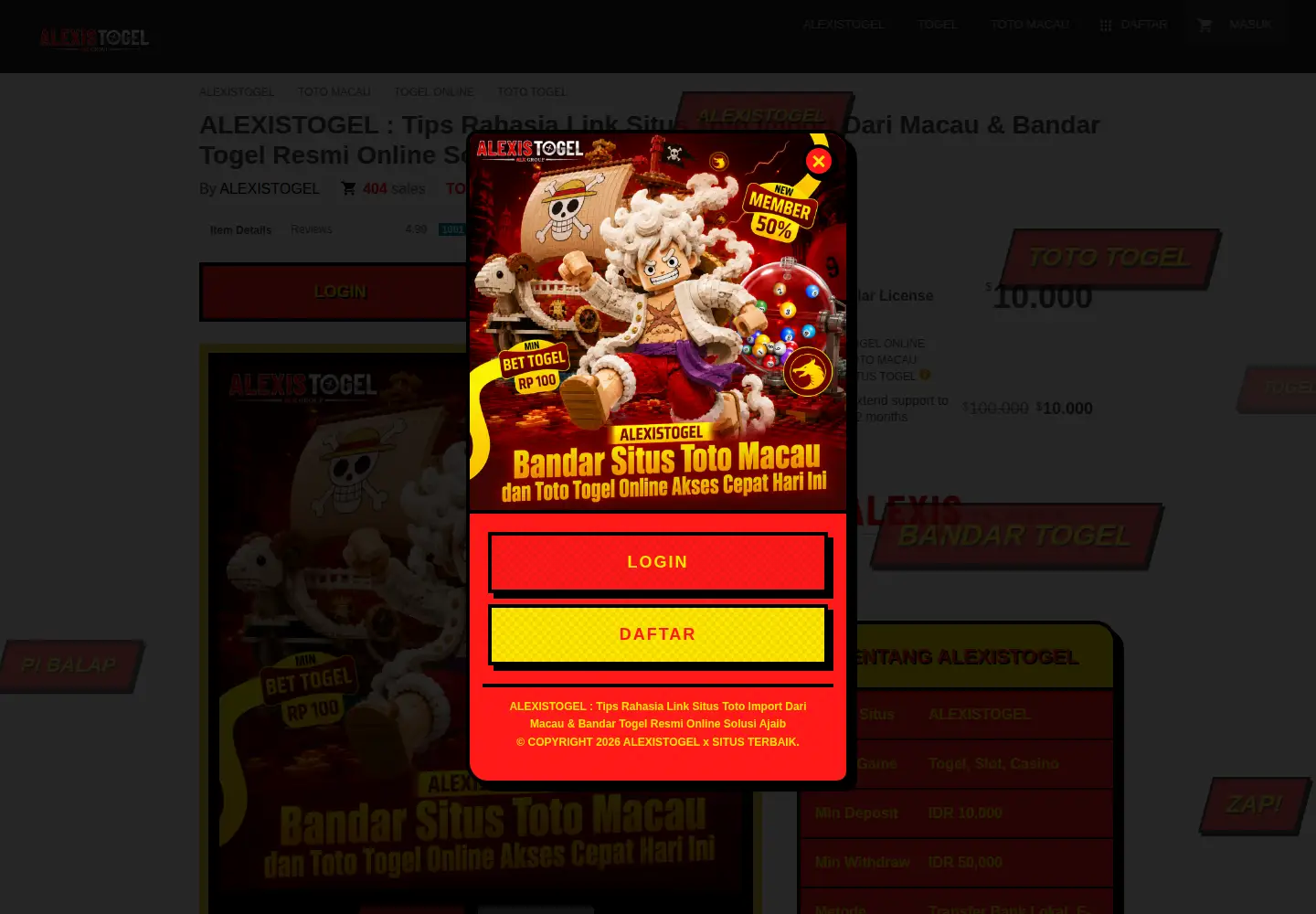 Captured homepage of haluankepri.com in the current scan