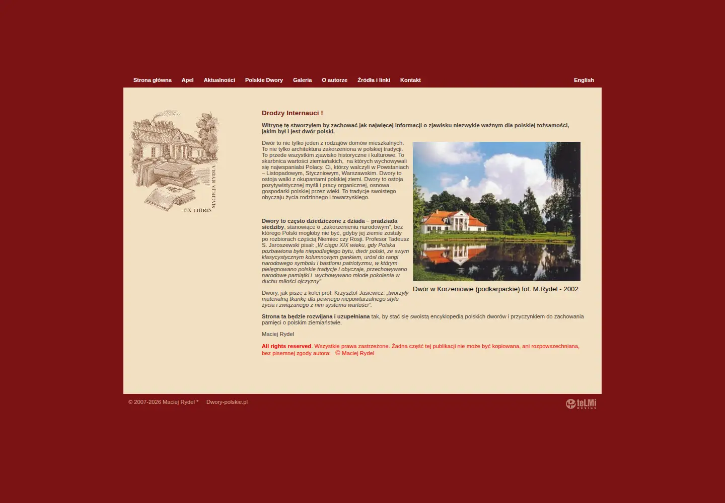 Screenshot of dwory-polskie.pl