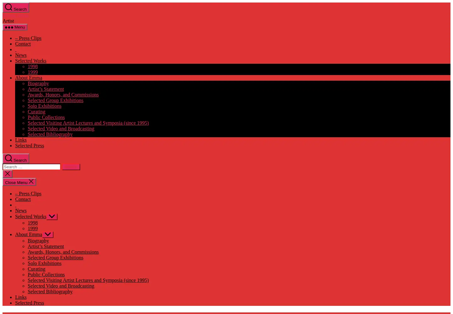 Screenshot of emmaamos.com