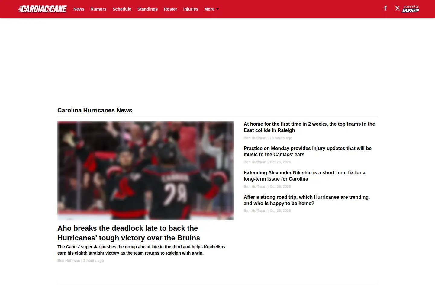 Captured homepage of cardiaccane.com in the current scan