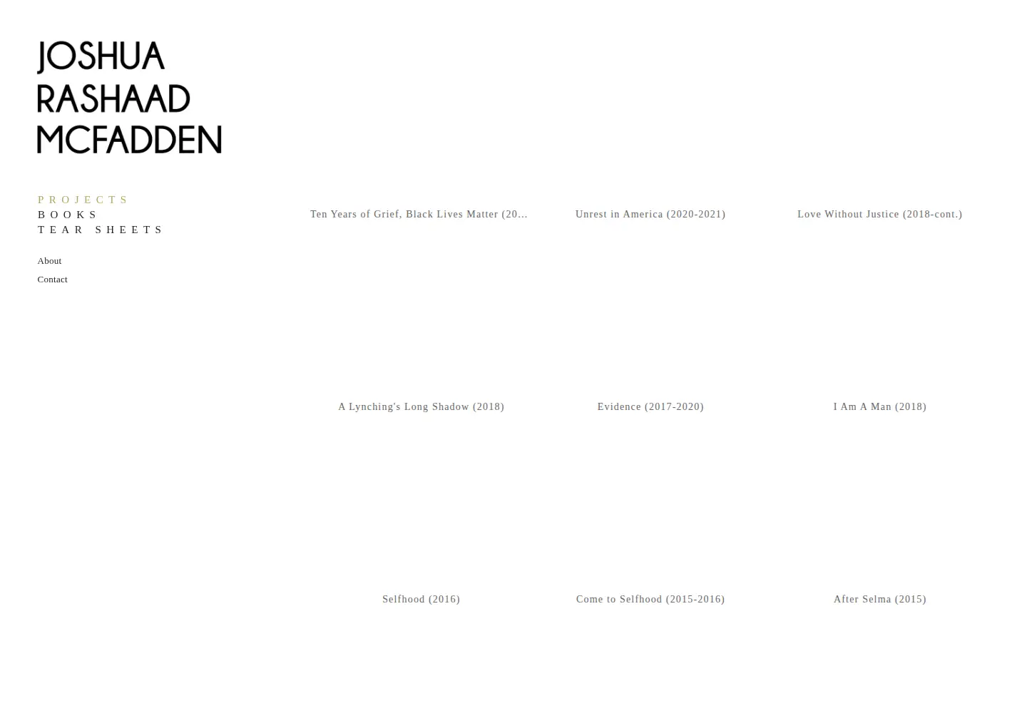 Screenshot of joshuarashaad.com