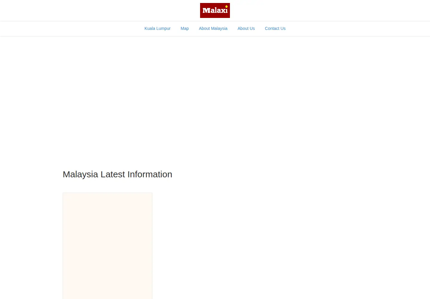 Captured homepage of malaxi.com in the current scan