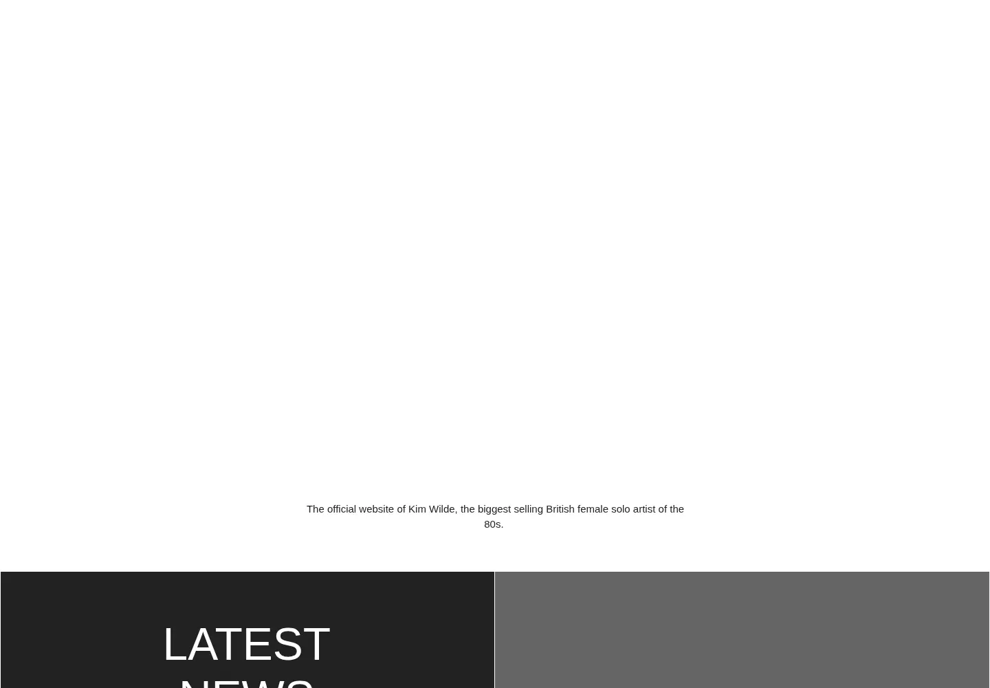 Screenshot of kimwilde.com