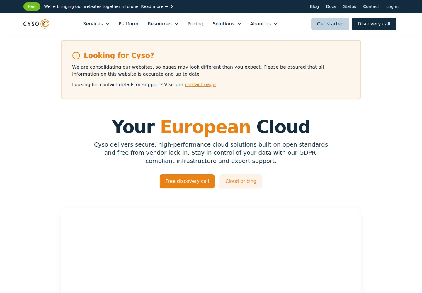 Captured homepage of fuga.cloud in the current scan