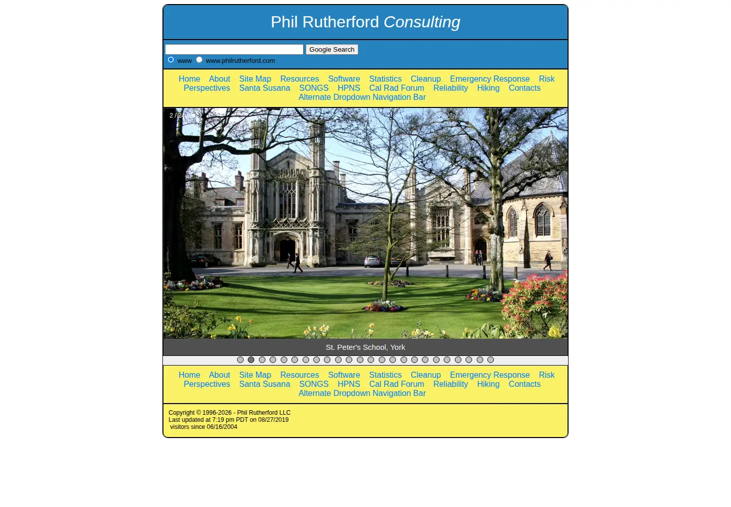 Screenshot of philrutherford.com
