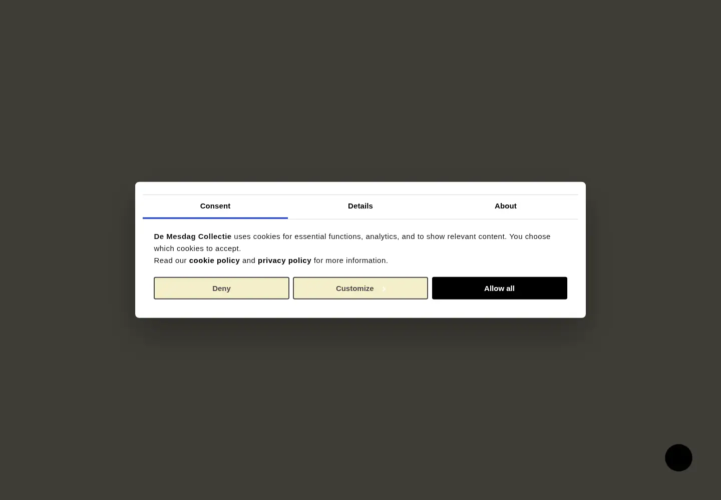 Screenshot of demesdagcollectie.nl