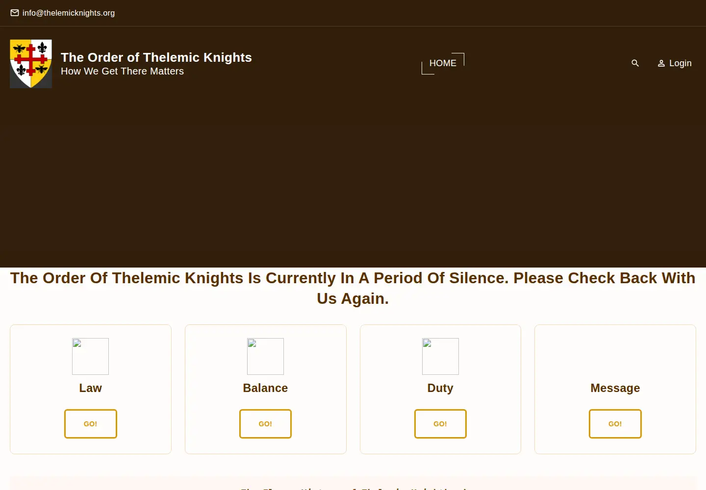 Screenshot of thelemicknights.org