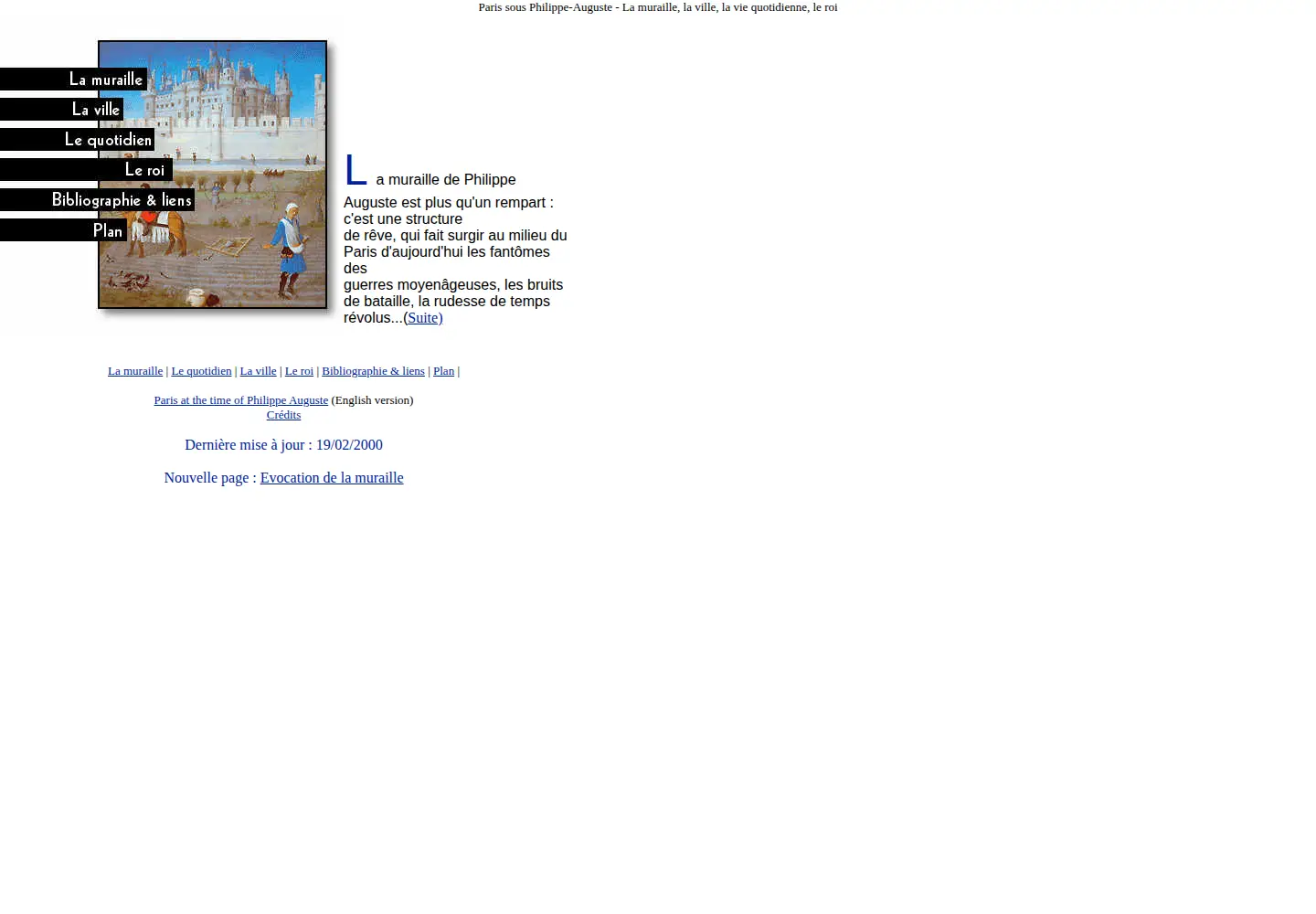 Captured homepage of philippe-auguste.com in the current scan