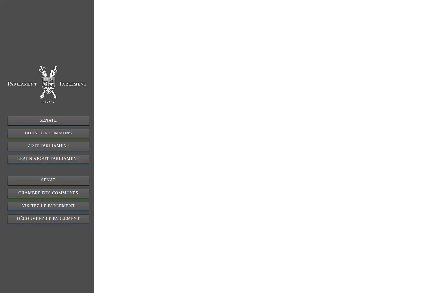 Screenshot of parl.ca