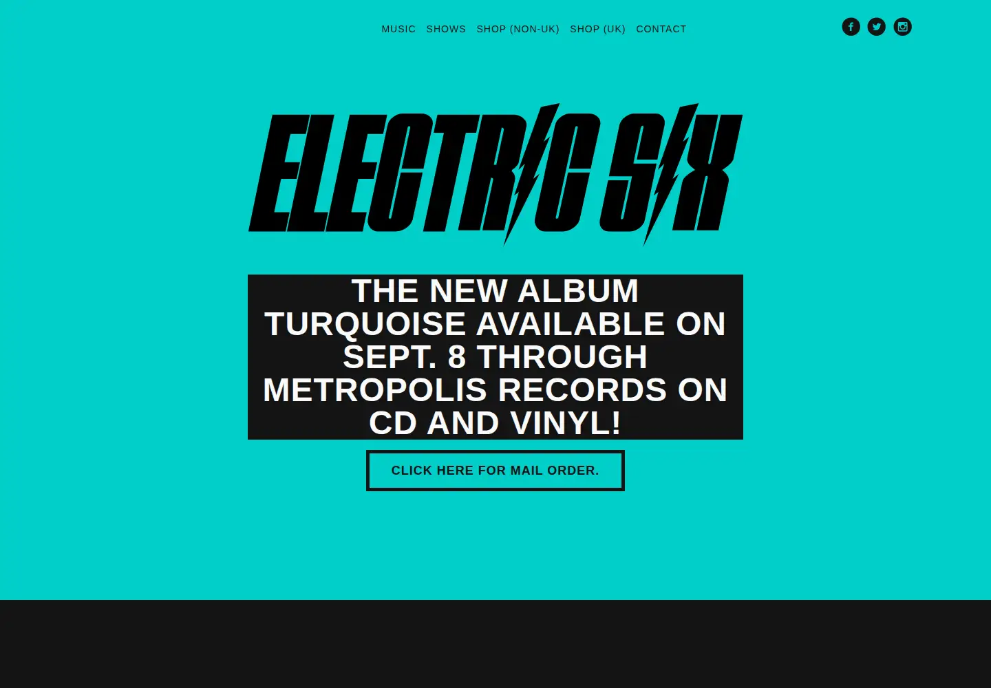 Screenshot of electricsix.com