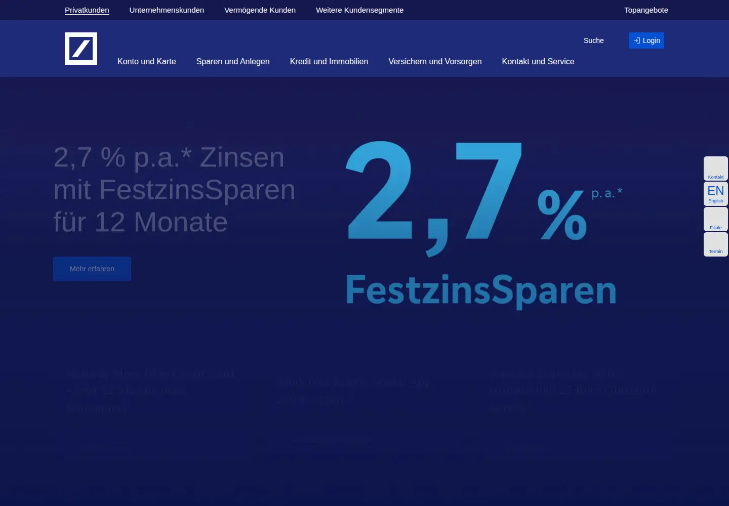 Screenshot of deutsche-bank.de