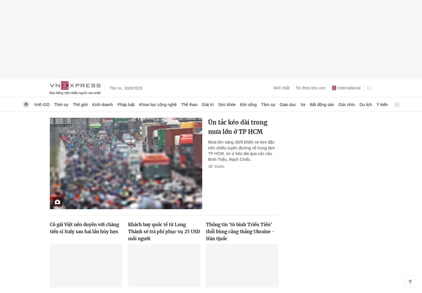 Screenshot of vnexpress.net