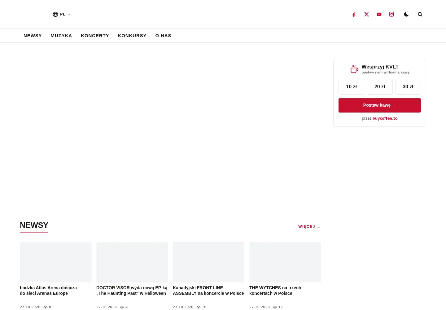 Screenshot of kvlt.pl