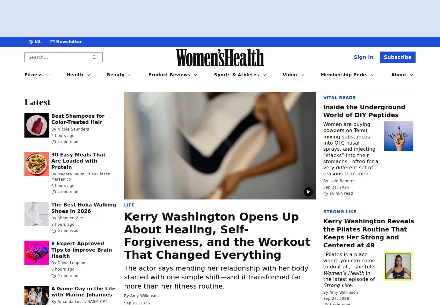 Screenshot of womenshealthmag.com