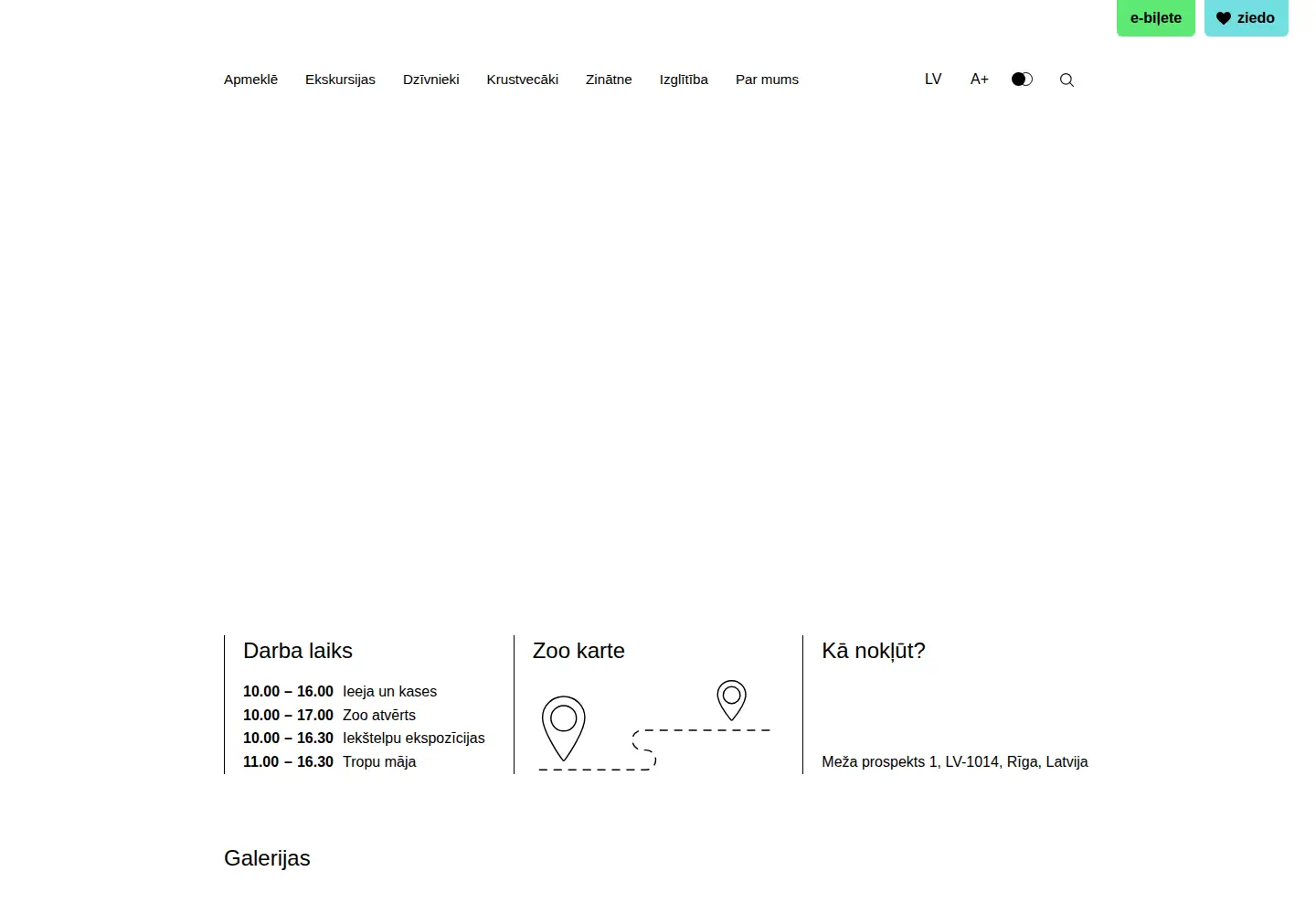 Screenshot of rigazoo.lv