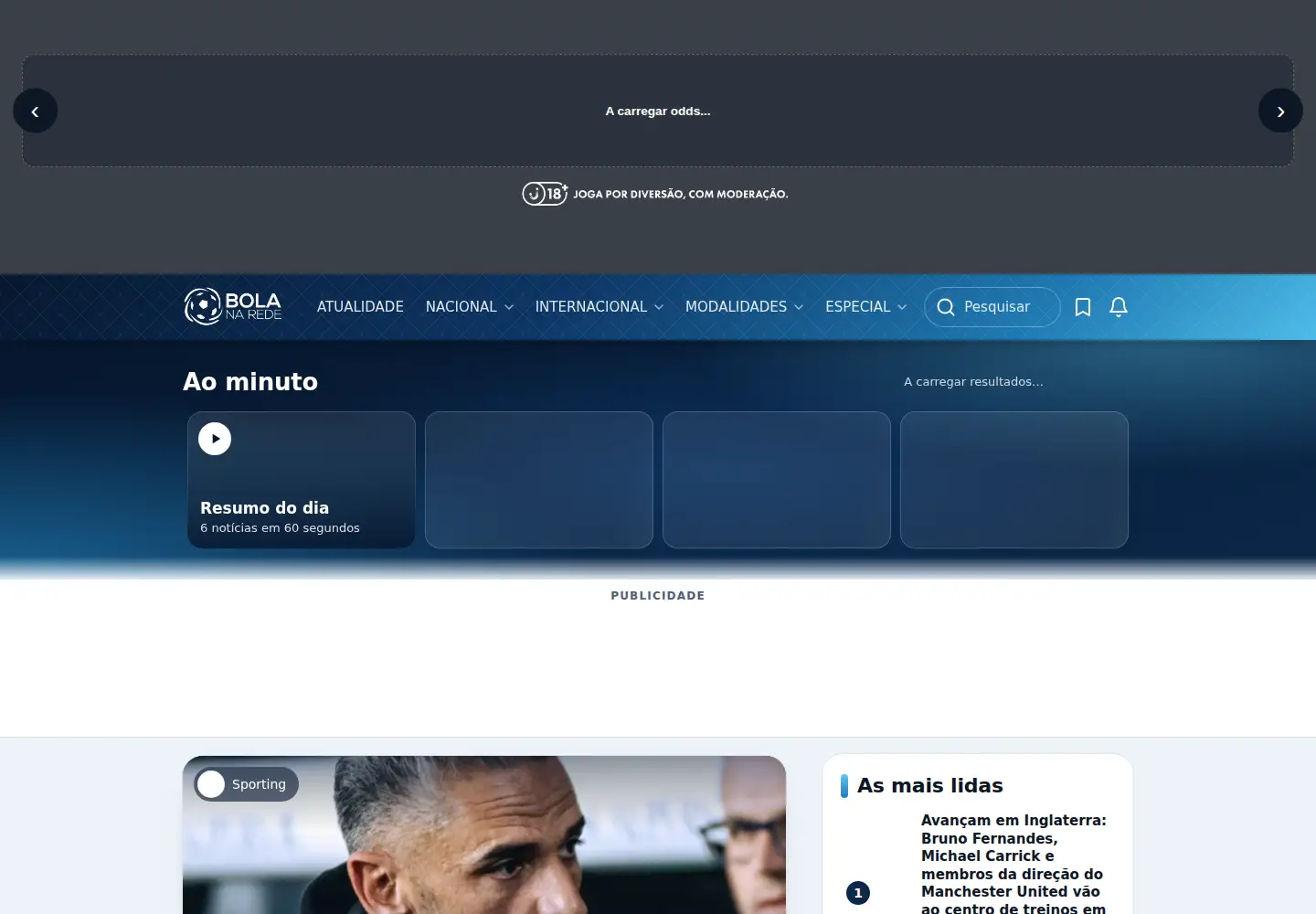 Screenshot of bolanarede.pt