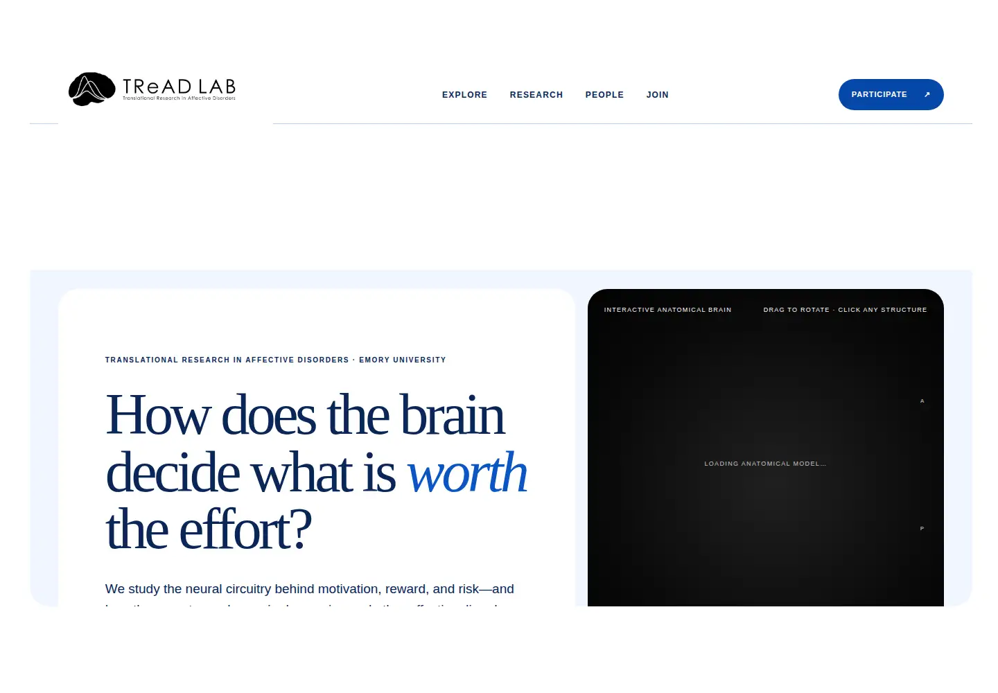 Screenshot of treadlab.org