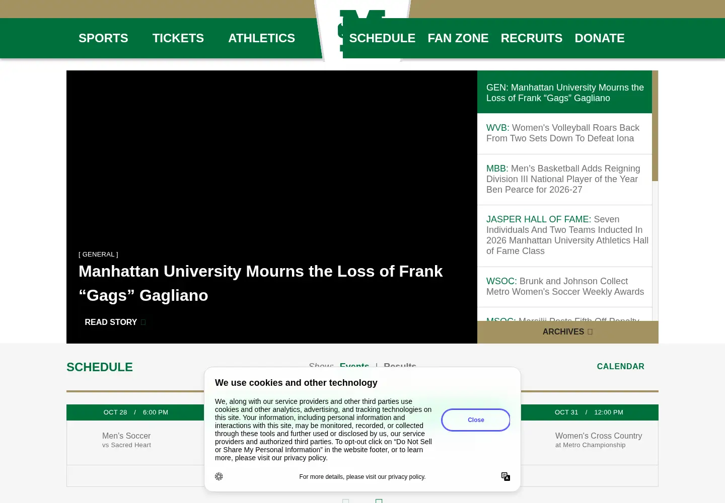 Captured homepage of gojaspers.com in the current scan