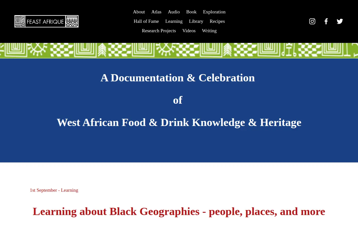 Screenshot of feastafrique.com