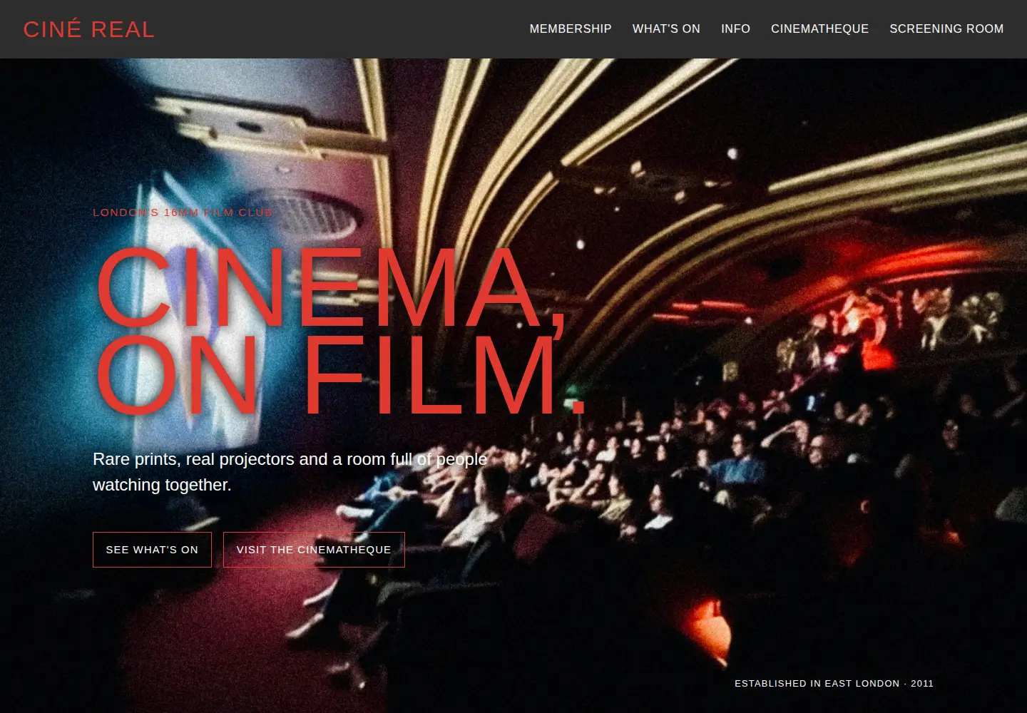 Screenshot of cine-real.com