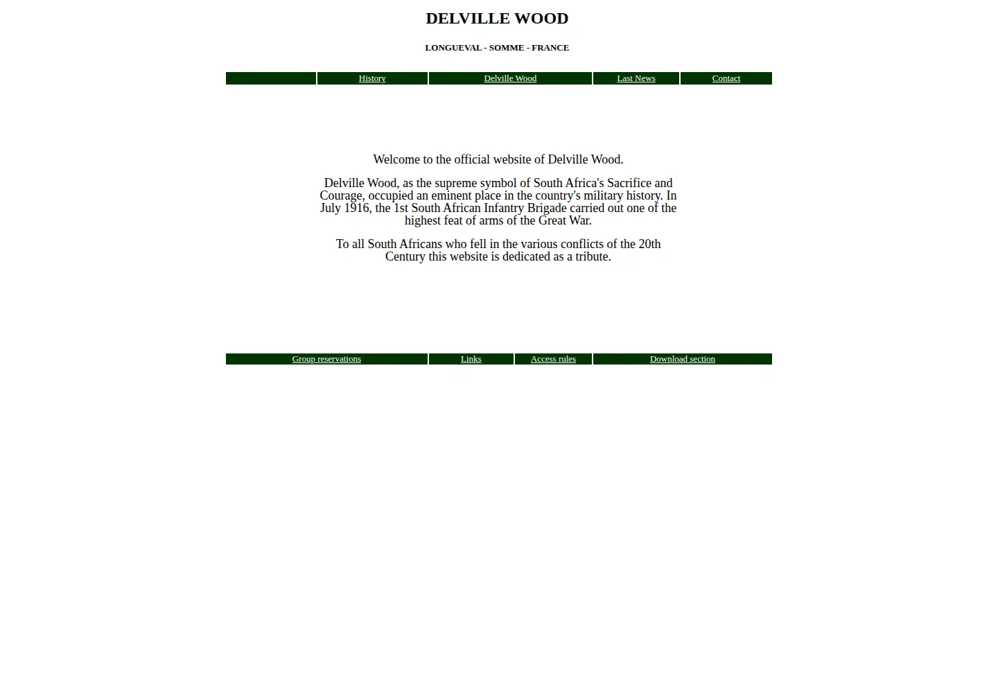 Screenshot of delvillewood.com