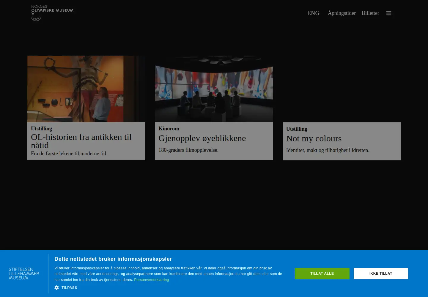 Screenshot of ol.museum.no