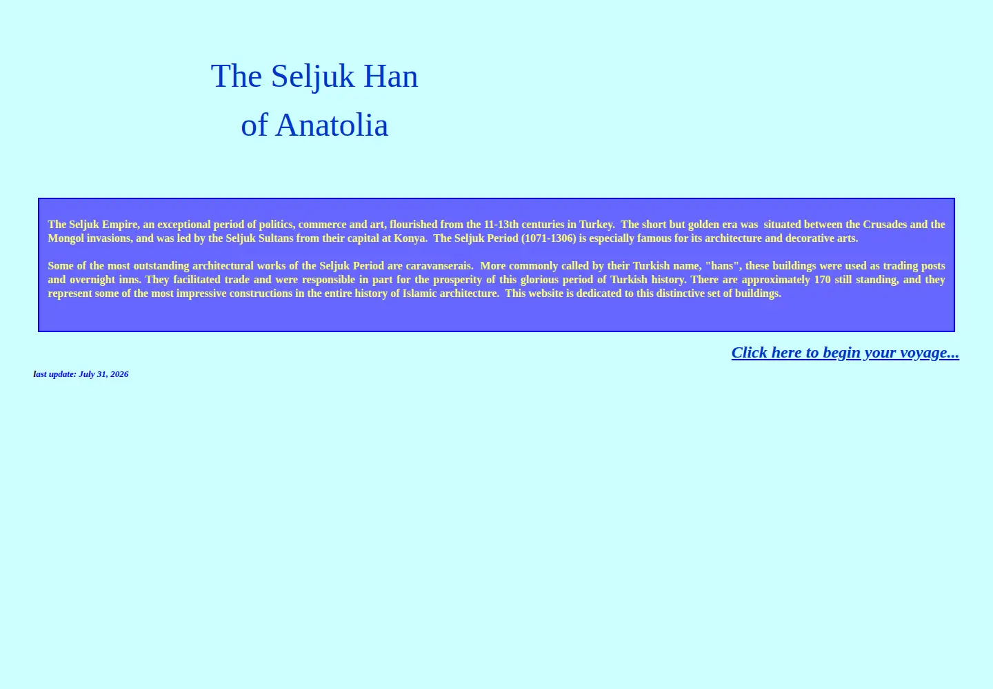 Captured homepage of turkishhan.org in the current scan