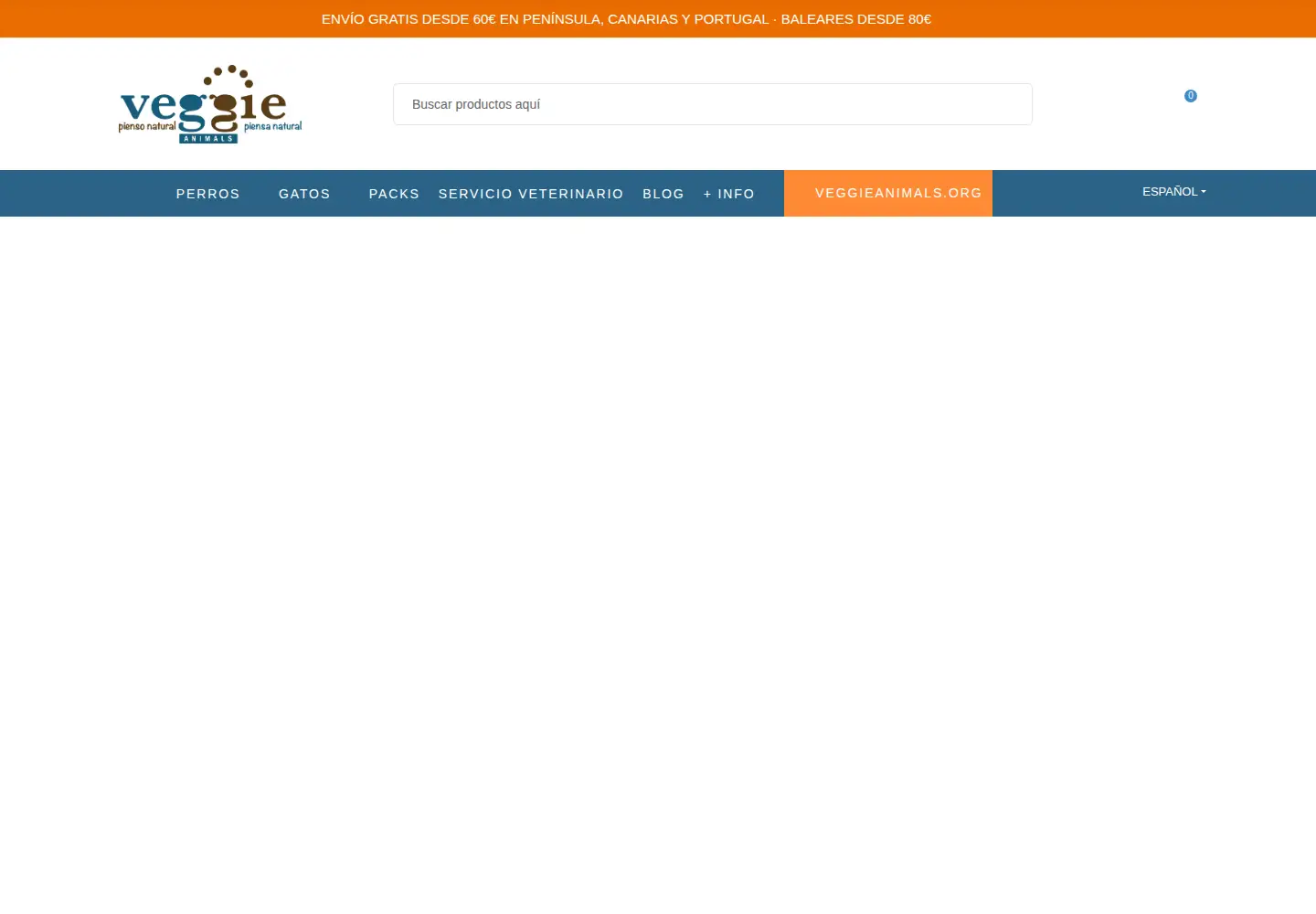 Captured homepage of veggieanimals.com in the current scan