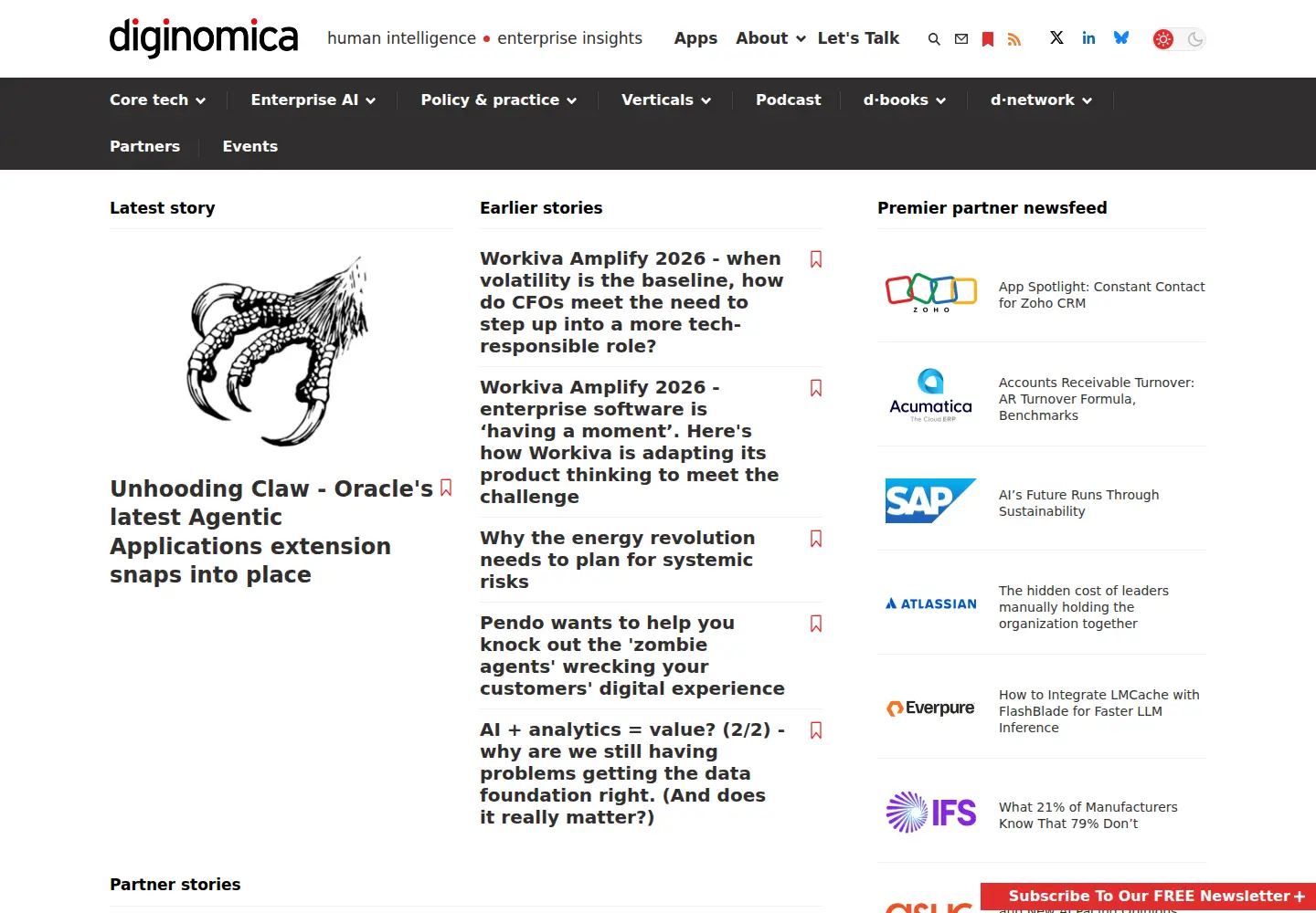 Screenshot of diginomica.com