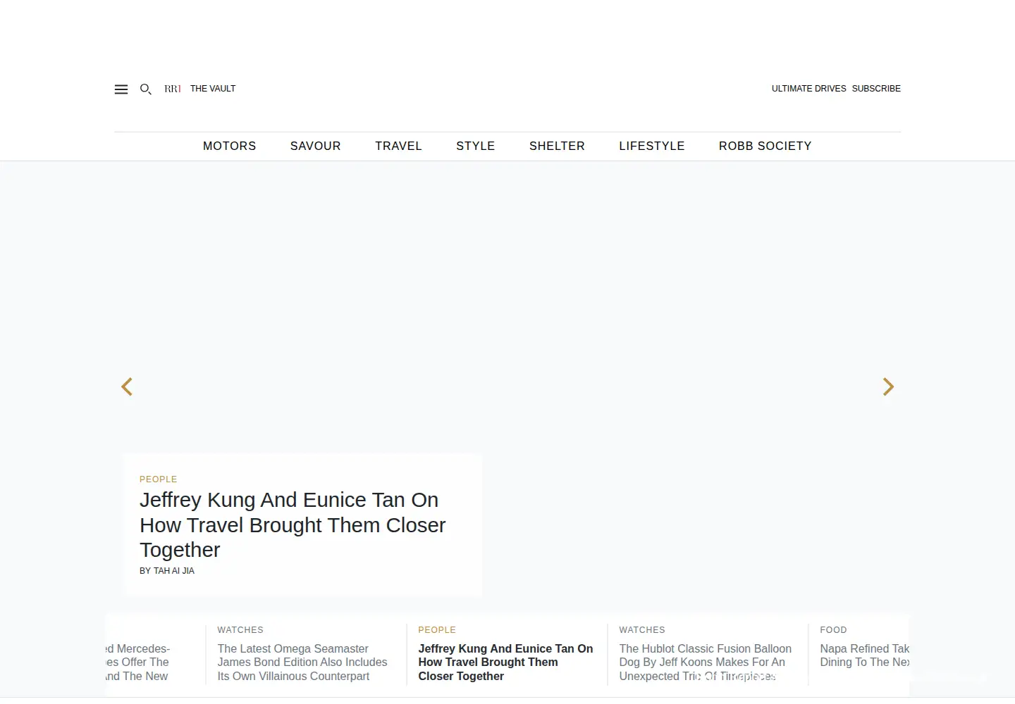 Captured homepage of robbreport.com.my in the current scan