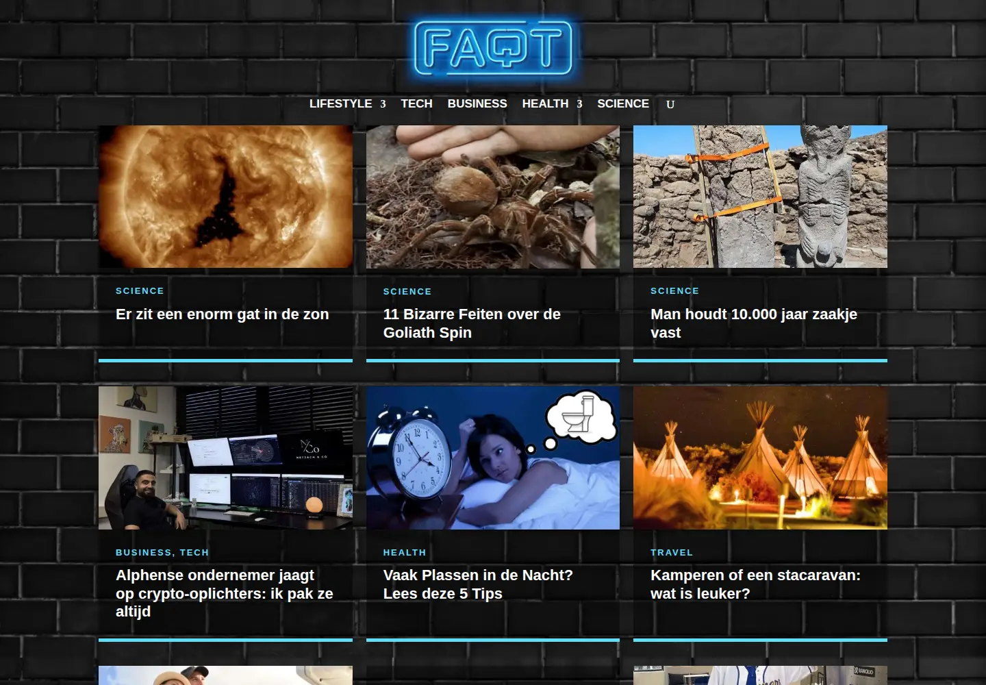 Screenshot of faqt.nl