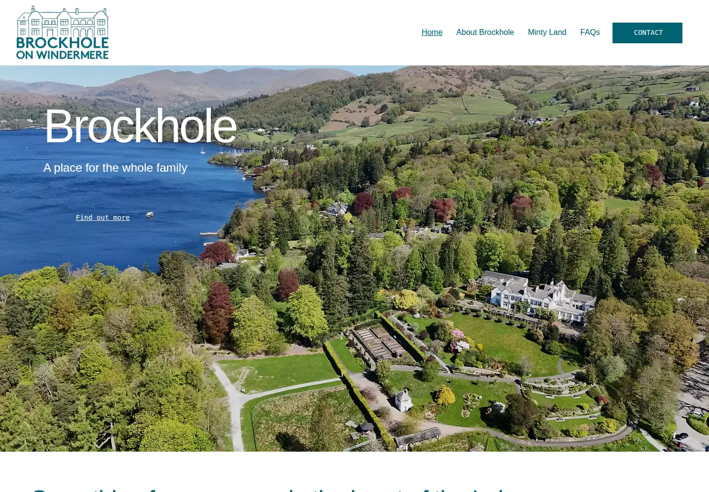 Screenshot of brockhole.co.uk