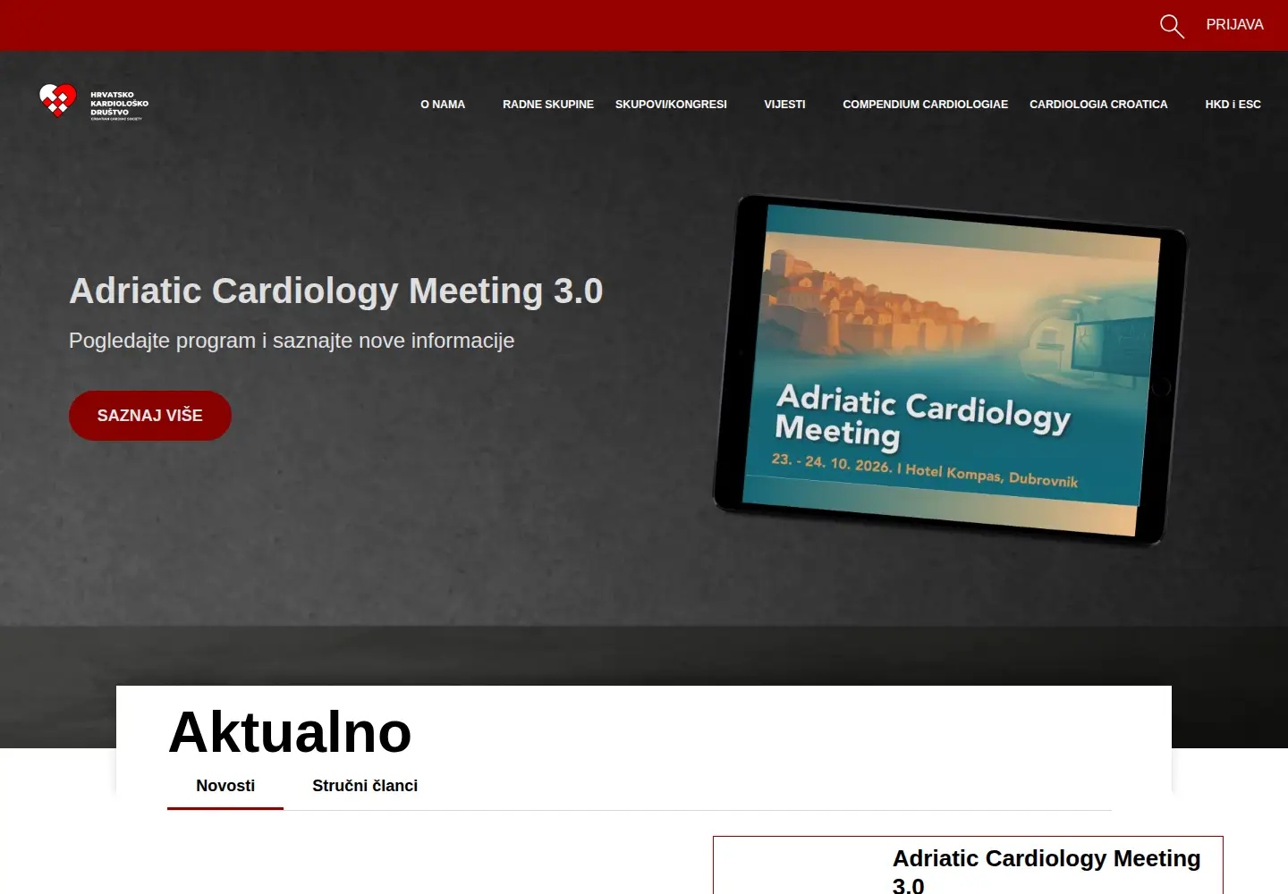 Screenshot of kardio.hr
