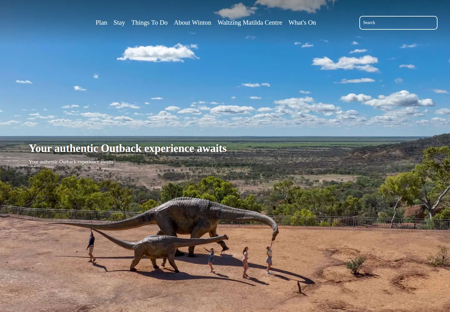 Screenshot of experiencewinton.com.au