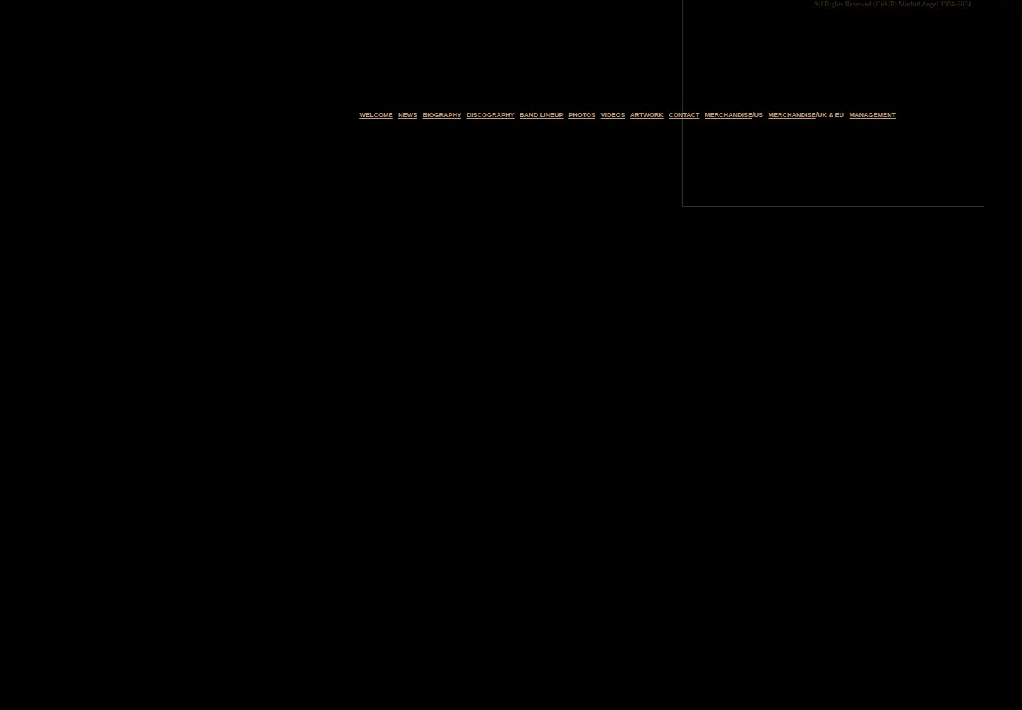 Screenshot of morbidangel.com