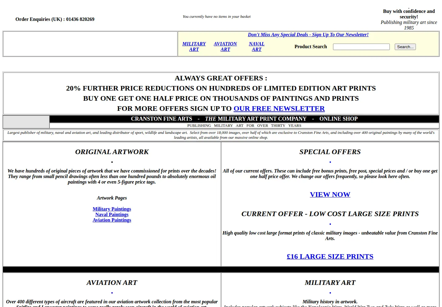 Screenshot of directart.co.uk
