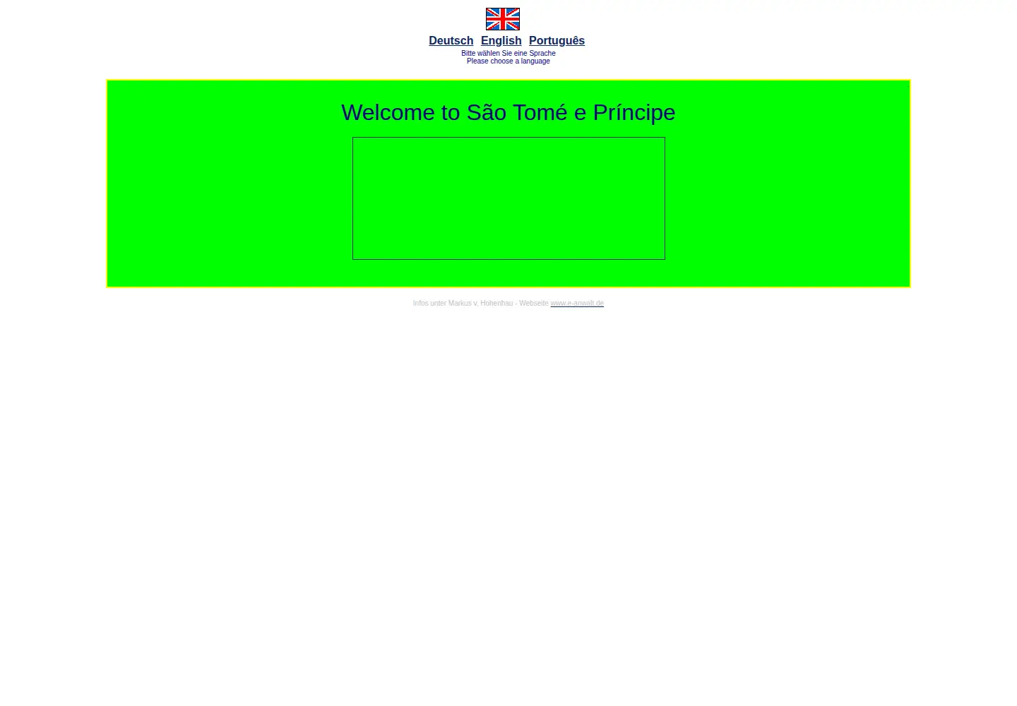 Screenshot of sao-tome.com