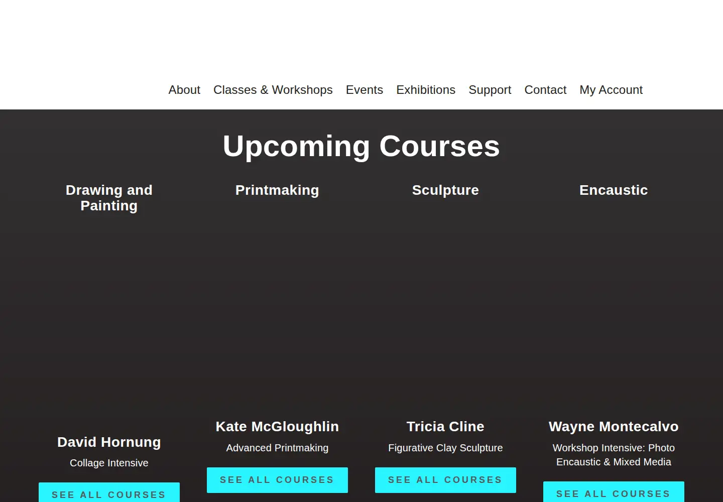 Screenshot of woodstockschoolofart.org