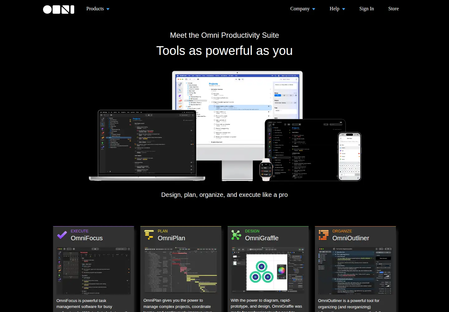 Screenshot of omnigroup.com
