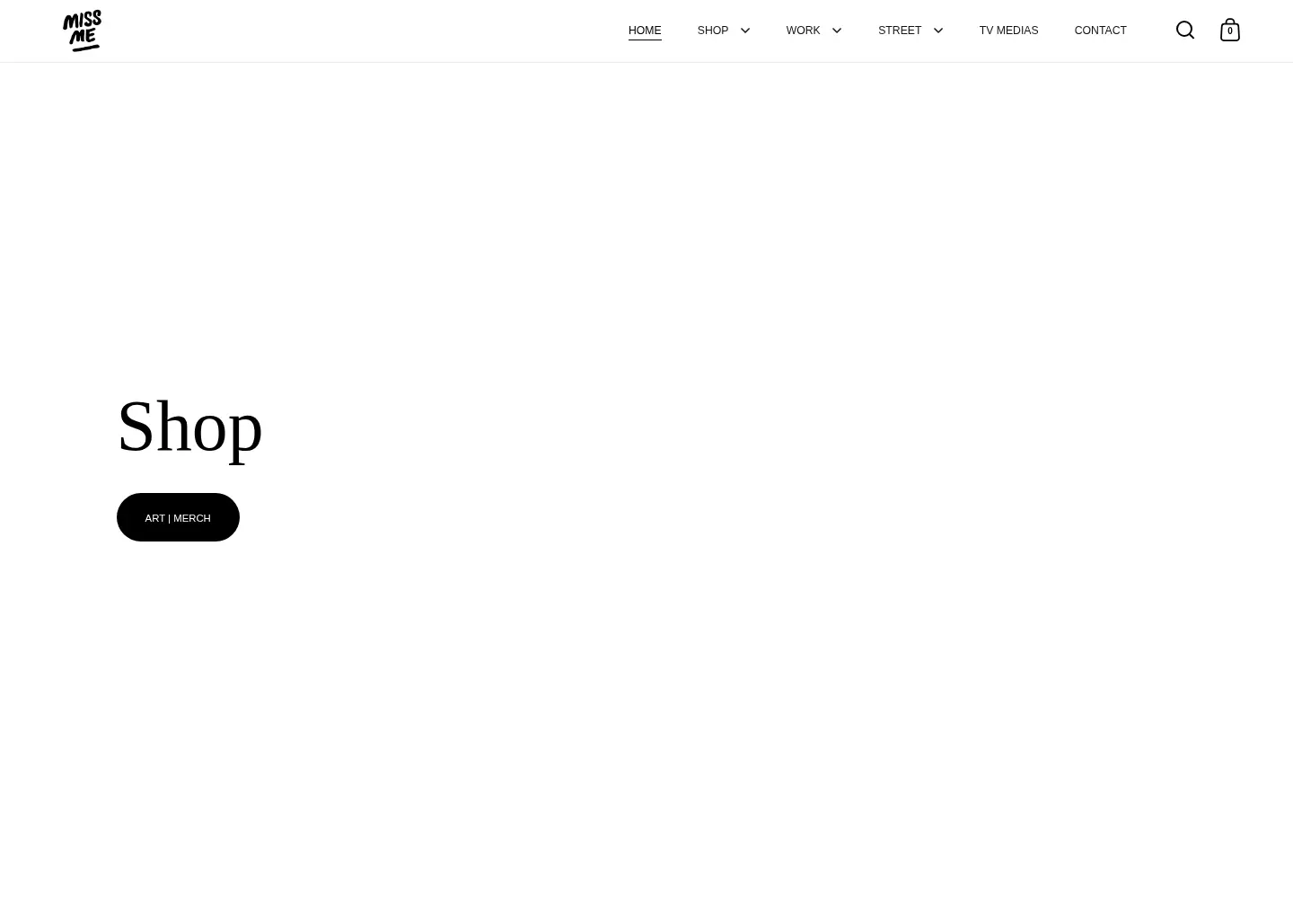 Screenshot of miss-me-art.com