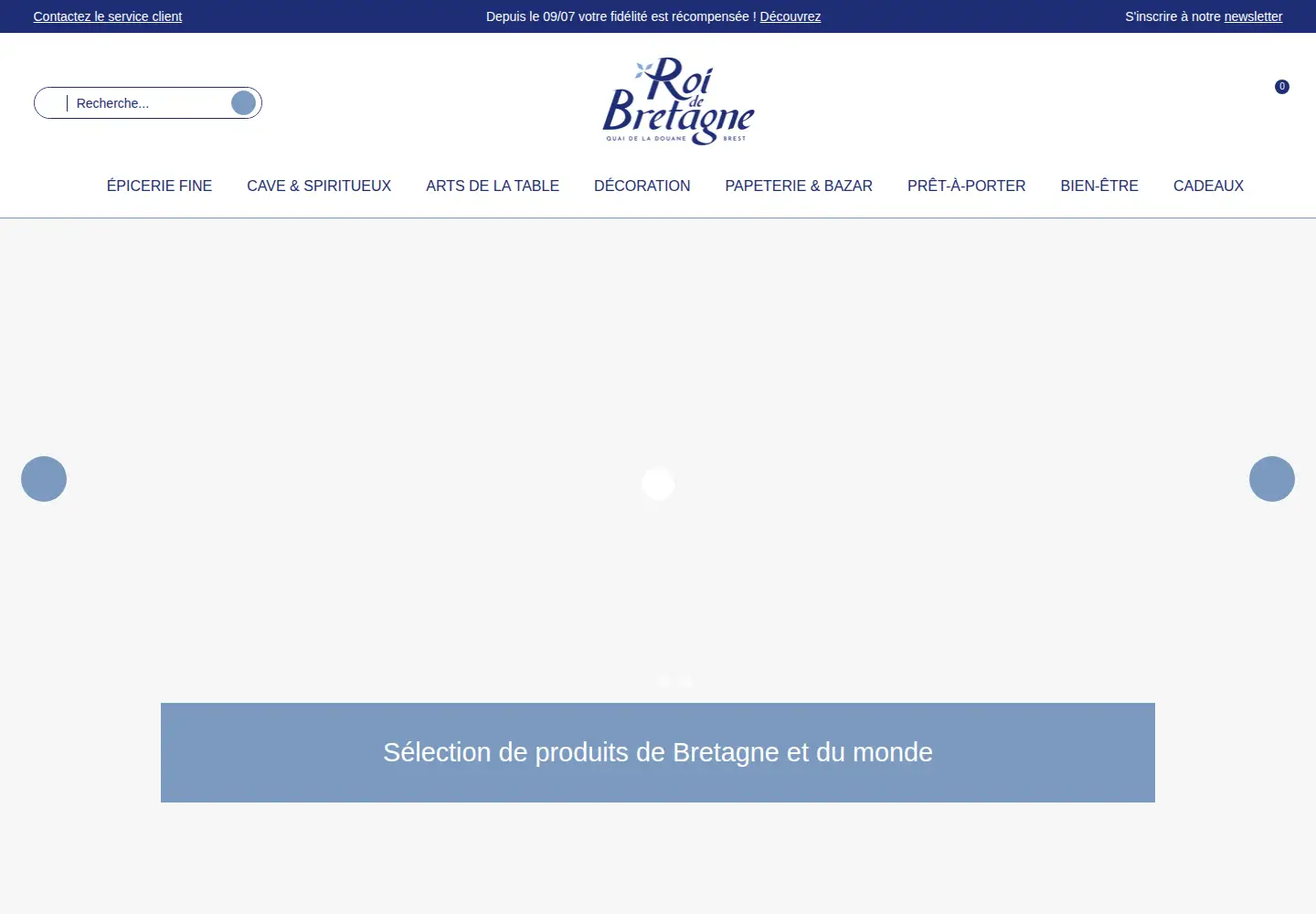 Screenshot of roidebretagne.com