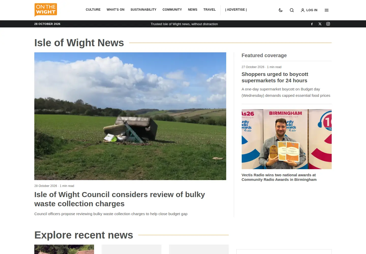 Screenshot of ventnorblog.com