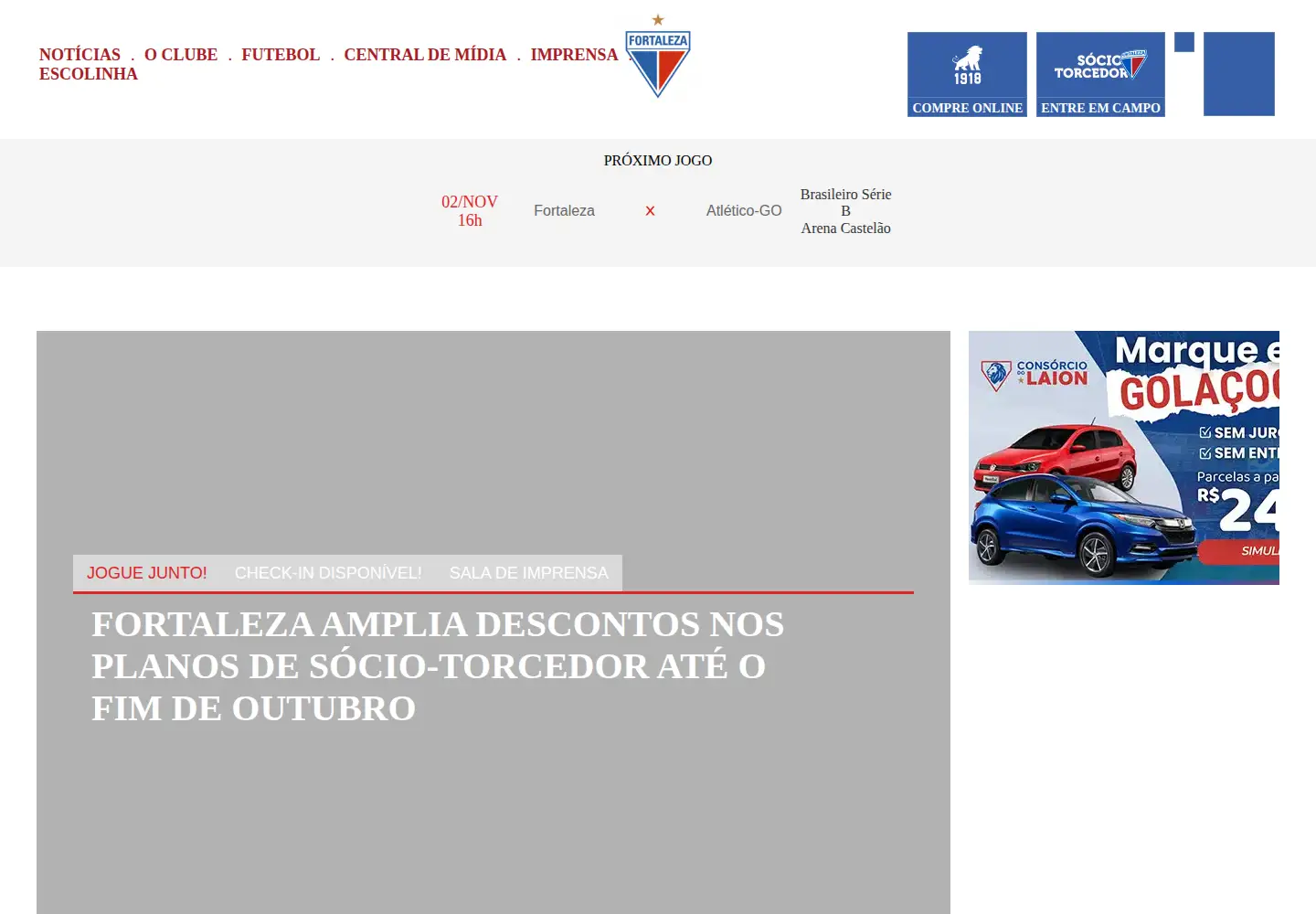 Screenshot of fortalezaec.net