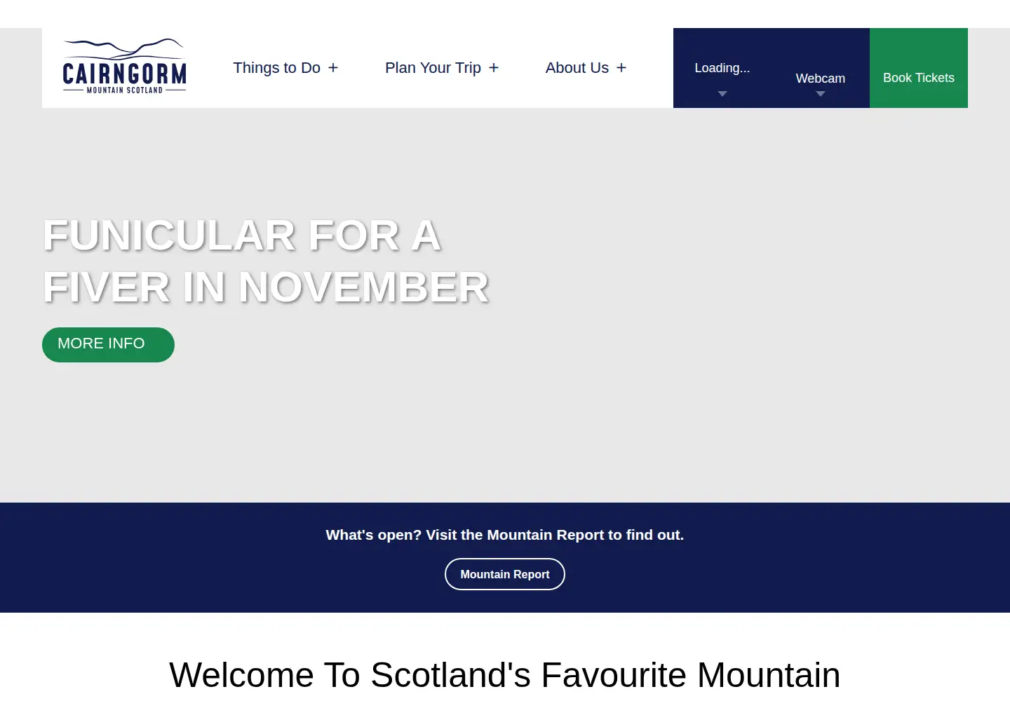 Screenshot of cairngormmountain.org